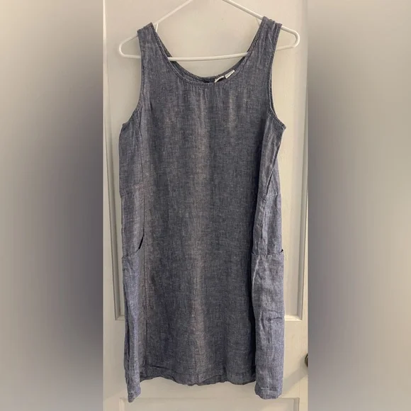 chinese dress ladies Laurel Linen Dress - Acai - Size 2XS